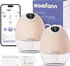 Momfann Electric Breast Pump Kit - Wearable, Hands-Free APP Control Portable New