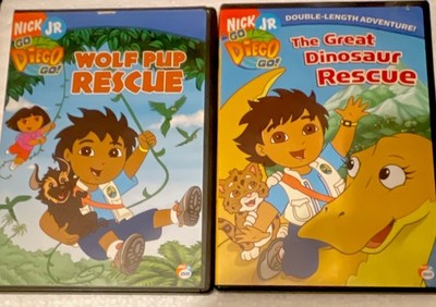 Nick Jr. Go, Diego, Go! DVD 2-Disc Lot Wolf Pup Rescue + Dinosaur Rescue