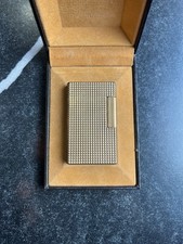 Briquet St Dupont Plaqué Or Fonctionne 