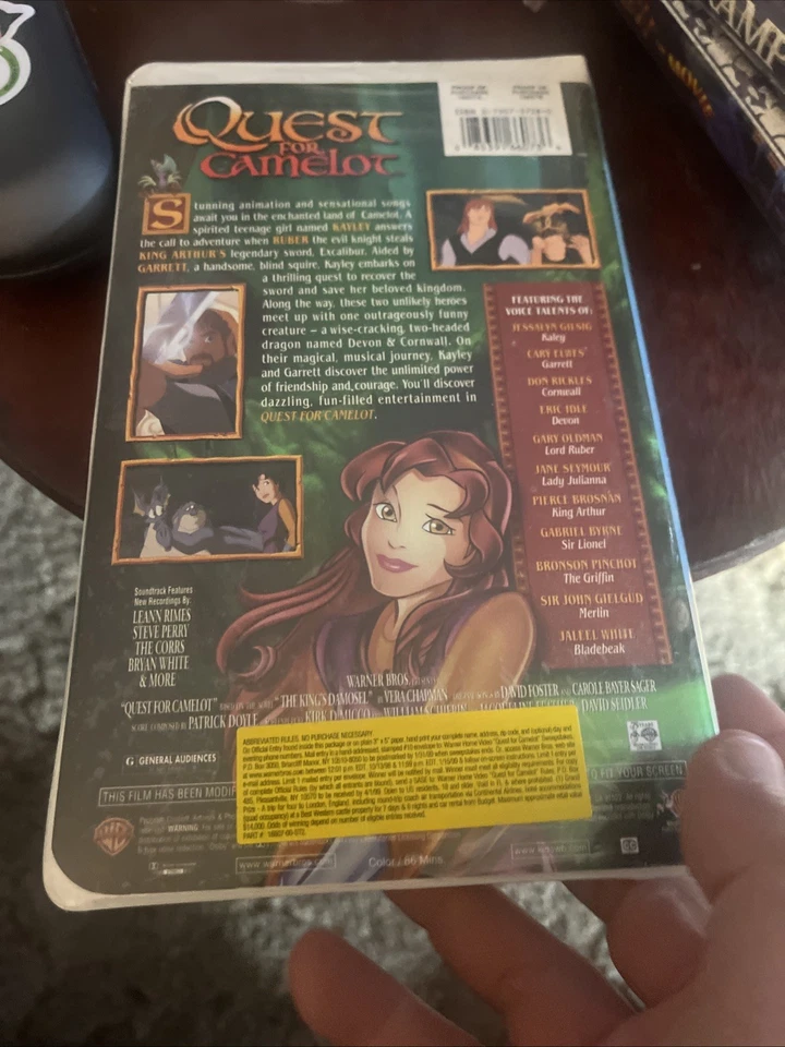 Quest For Camelot (VHS, 1998, Warner Brothers Family Entertainment Clam Shell) - Image 3 of 4