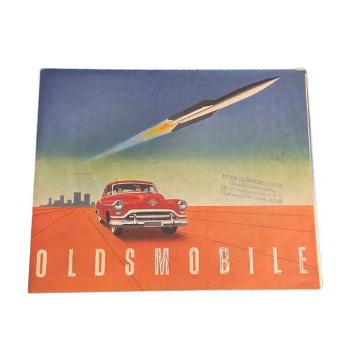 1951 Oldsmobile Sales Brochure Catalog Super 88 Rocket Engine