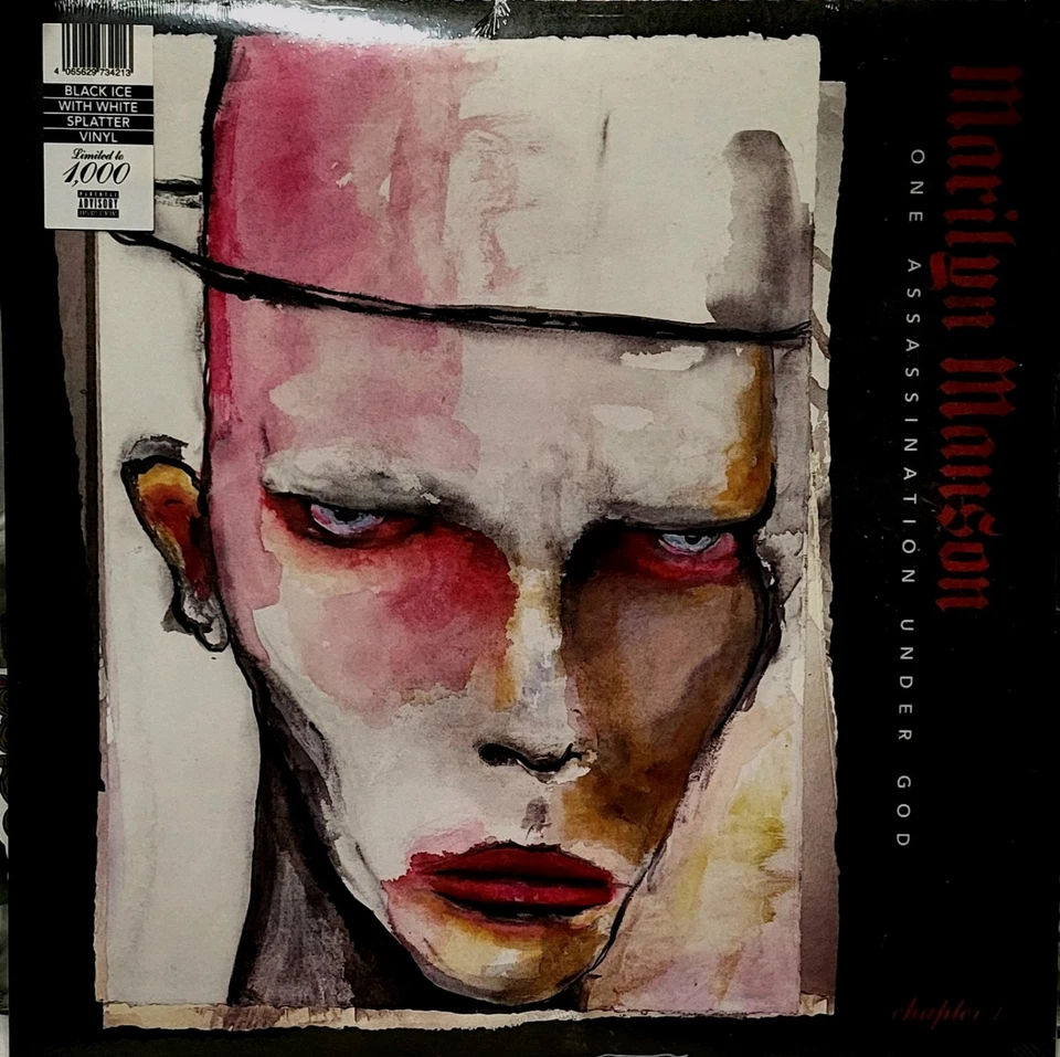 NEW-SEALED-MARILYN MANSON-One Assassination Under God-Black Ice w/White Splatter - Image 2 of 4