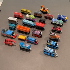Thomas  Friends Wooden Plastic Metal Railway Magnetic Train Lot of 24 Some Rare