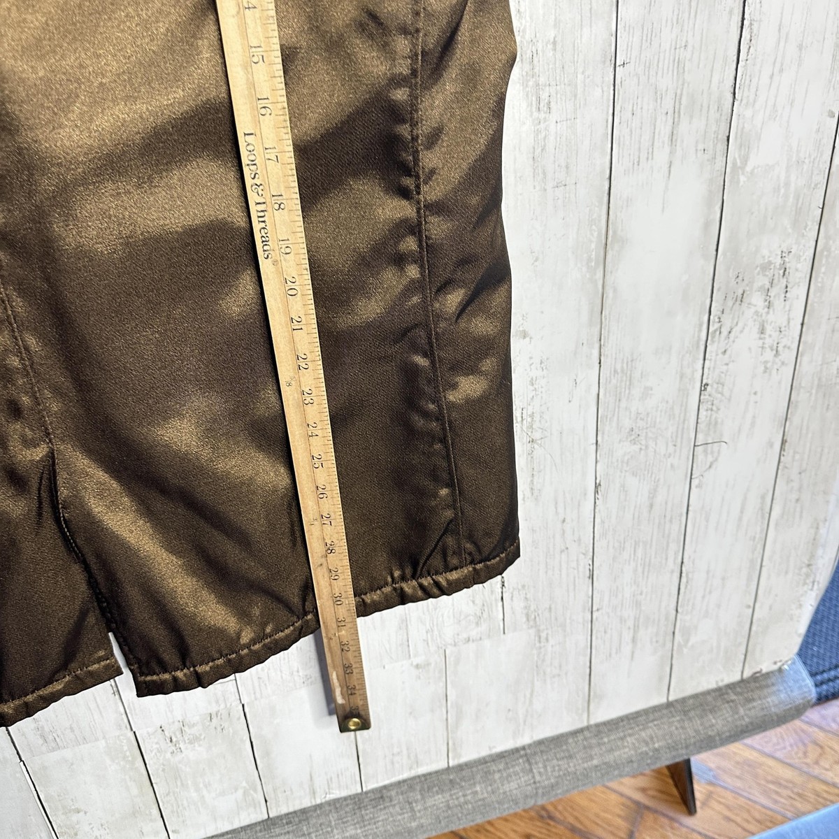 Schott Pea Coat Mens 46 Brown Bronze  U.S. 740N Double Breasted Jacket Made USA View 6
