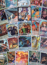 One Piece Single Foil Cards English & Japanese Various Sets & Years