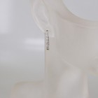 Creolen in 585/14k Gelbgold Weissgold mit 12 Brillanten ca. 0,06 ct W/si