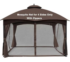 SCOCANOPY Brown 10' x 12' Gazebo Netting for Lowe's Allen Roth 10X12 Gazebo Mode