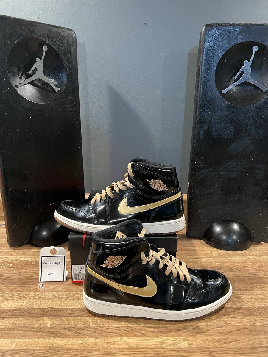 【26.5】Nike / Air Jordan 1 Retro High OG Size 12 - Air Jordan 1 Retro OG High Black Gold PL for sale online