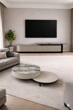 Wooden marble Coffee Table tv cabinet drawers Living Room Table Home Furniture