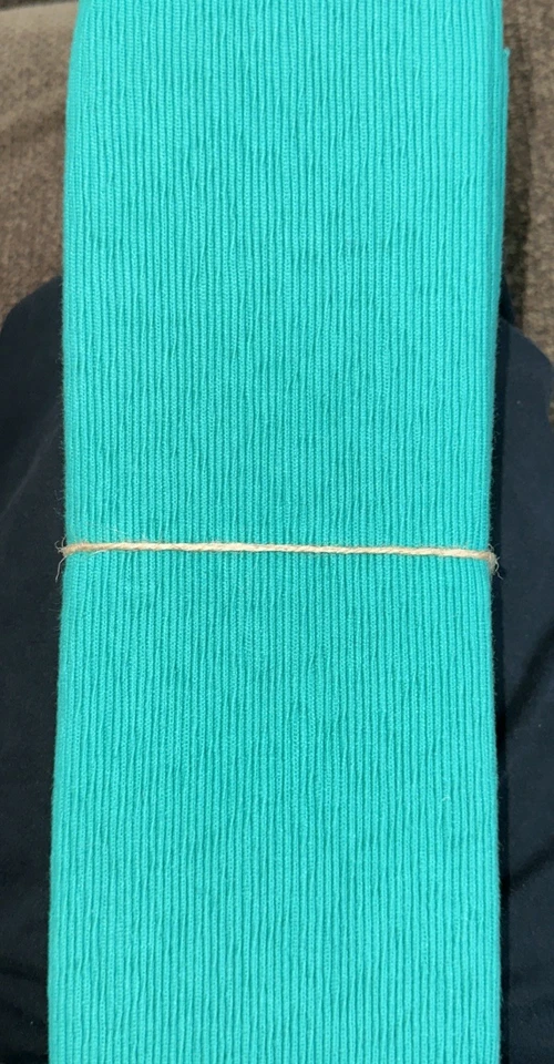 NUEVO Juego de 4 servilletas y manteles individuales 100 % algodón turquesa y blanco (8 piezas) Foto 4 de 4