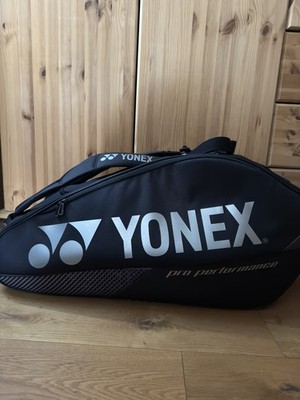 YONEX Pro Racquet Bag Tennis Tasche Schlägertasche 9er schwarz silber TOP