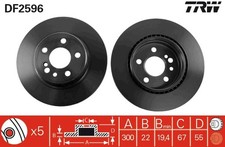 2x TRW Bremsscheibe DF2596 für C140 W140 MERCEDES KLASSE 400 SEL S420 140 042 2x TRW Bremsscheibe DF2596 für C140 W140 MERCEDES KLASSE 400 SEL S420 140 042