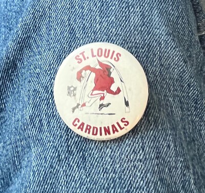 1980's St Louis Cardinals NFL Team Now The Arizona Cardinals 1 3/4'' Celluloid