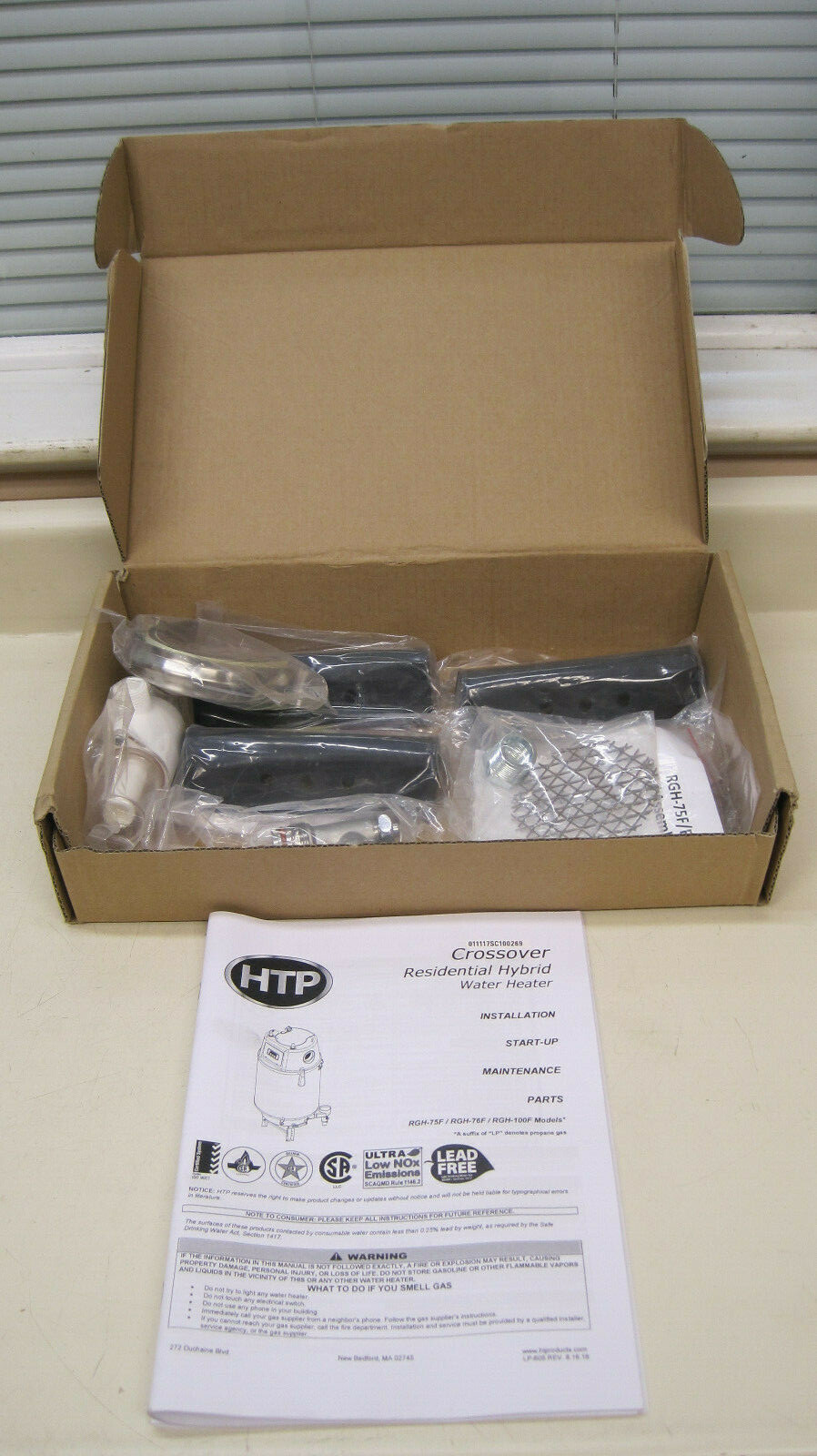 New HTP Crossover Hybrid Water Heater Install Kit RGH-75F RGH-76F RGH-100F  | eBay