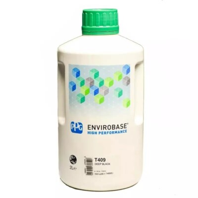 PPG T 409 Envirobase Basislack Deep Black 2 Liter ( Sonderpreis )