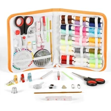 Incraftables Emergency Sewing Kit w/30pcs Multicolor Thread, Needles, Scissors