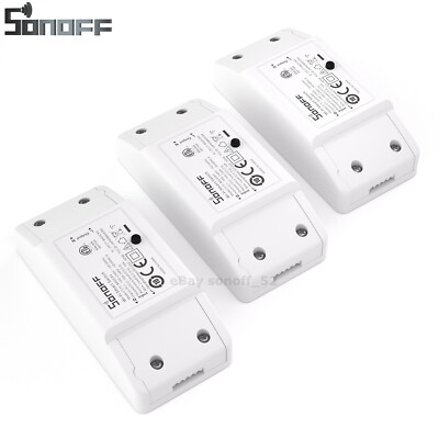 3PCS SONOFF BasicR4 Wifi Switch Smart Schalter für eWeLink APP Steuerung 2400W