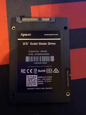 APACER PANTHER 256GB TLC 2.5'' SATA 6GB/S SSD SOLID STATE DRIVE (UNTESTED)