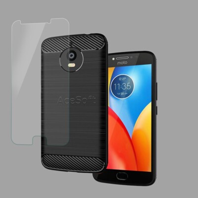 High-Sensitivity Screen Protector + TPU Case f Motorola Moto E4 Plus XT1776 New