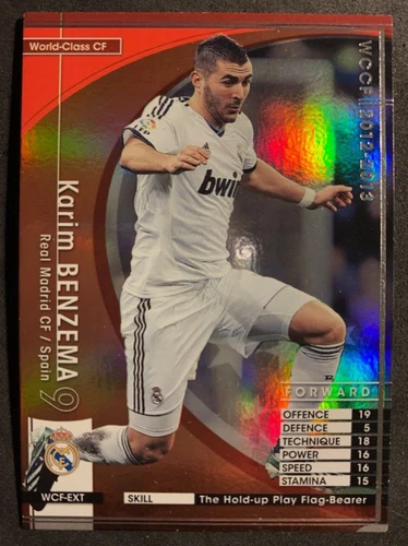 2012-13 Panini WCCF EXTRA World Class Karim Benzema Real Madrid refractor card