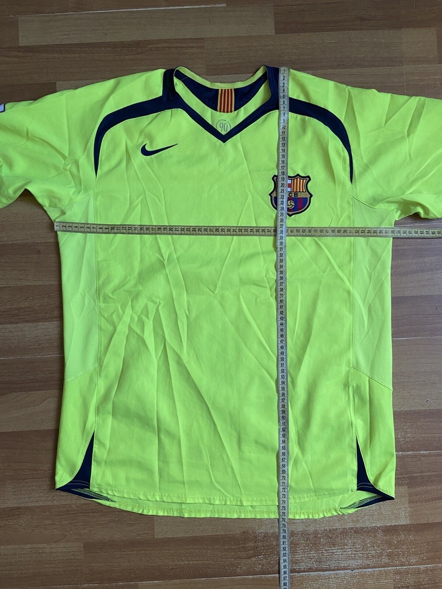 BARCELONA 2005 2006 AWAY FOOTBALL SHIRT SOCCER JERSEY NIKE