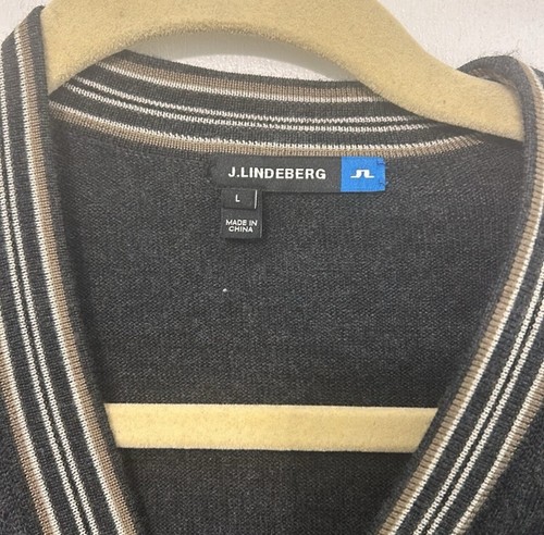 j lindeberg men cardigan sweater - large - Picture 2 of 4
