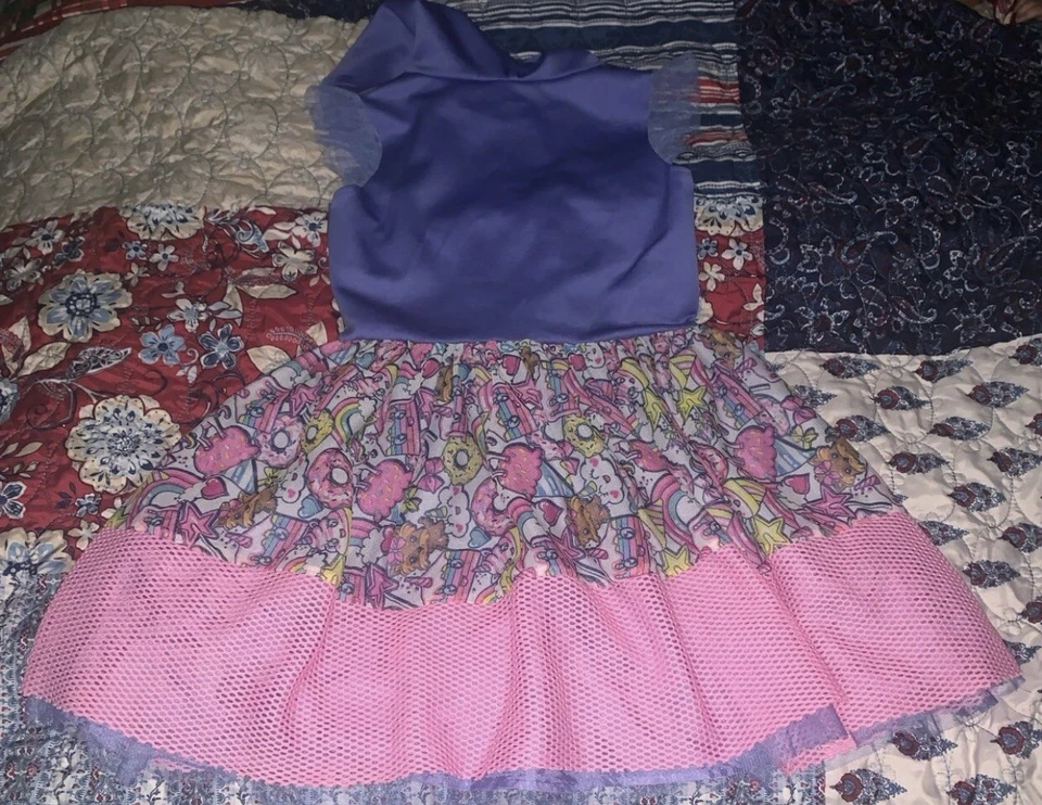 JoJo Siwa Tutu Dress Size 7/8 Girl Hoodie Costume Dance Bow Rainbow Unicorn - Image 4 of 4