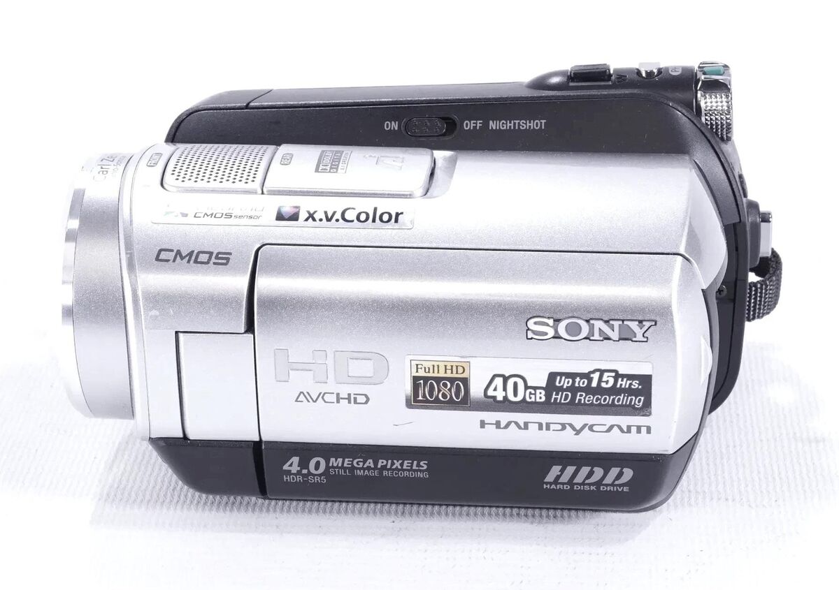 Sony HDR-SR5 HD 1080i 40GB HDD Handycam Silver Camcorder Sony HDR-SR5 HD 1080i 40GB HDD Handycam Silver Camcorder