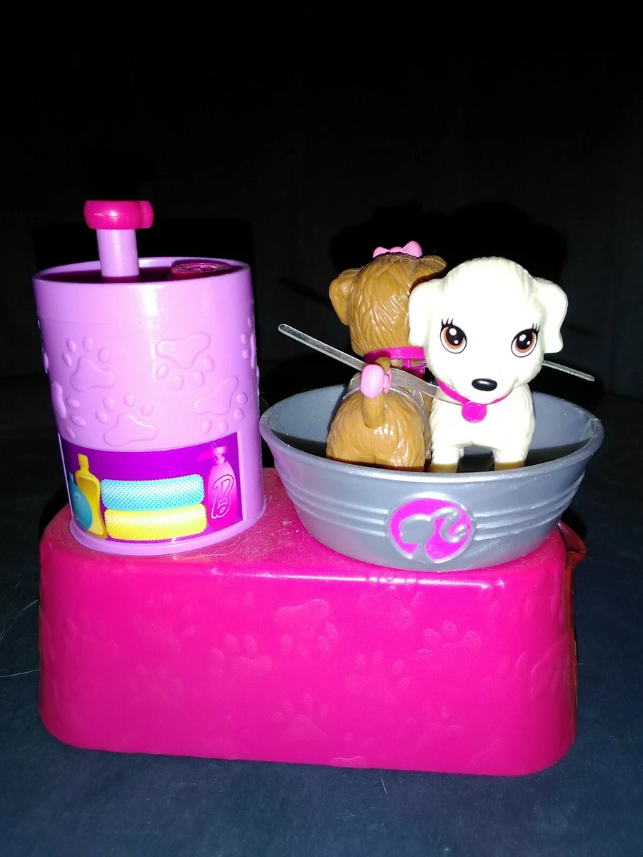 Mattel Barbie 2011 Suds and Hugs Pups Dog Wash Bath Spin Action