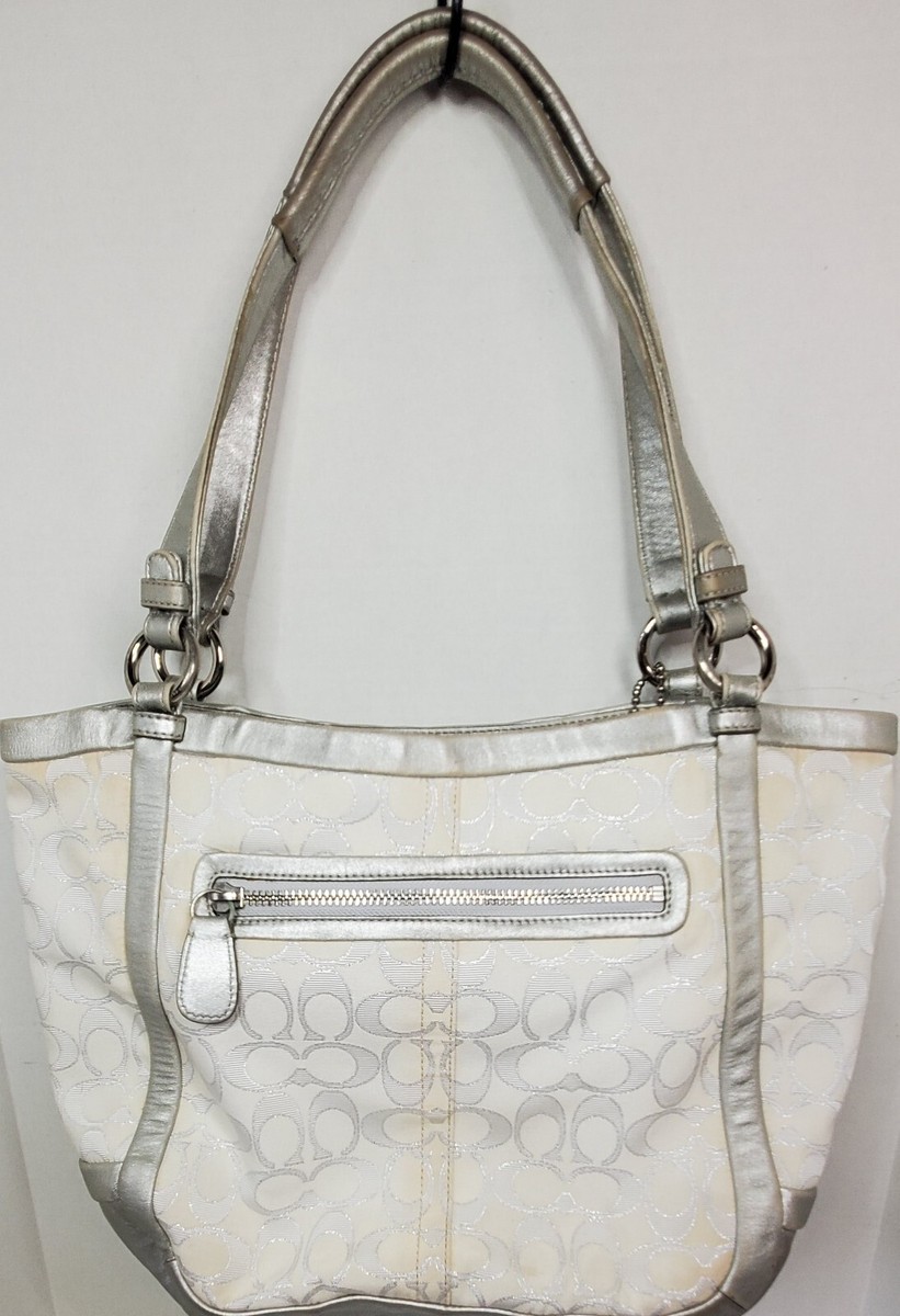 【ngcdhyigb6tmdbf58nng】COACH バッグ Coach Signature Shoulder Bag Handbag Tote M0869-13606 White