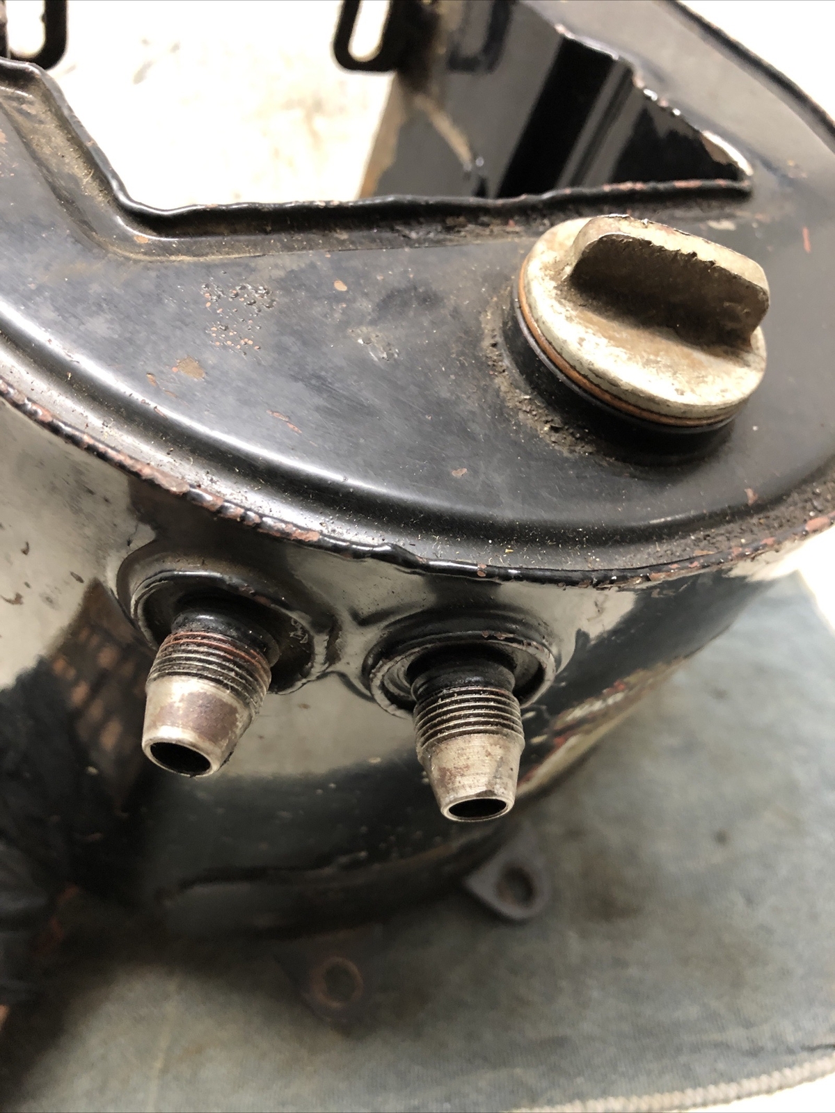 Harley Panhead Oil Tank Duo Glide FL FLH Original Paint !! OEM !! eBay