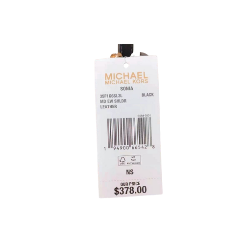 Bolso de hombro mediano de cuero negro MICHAEL KORS SONIA 35F1G6SL3L - Imagen 5 de 5