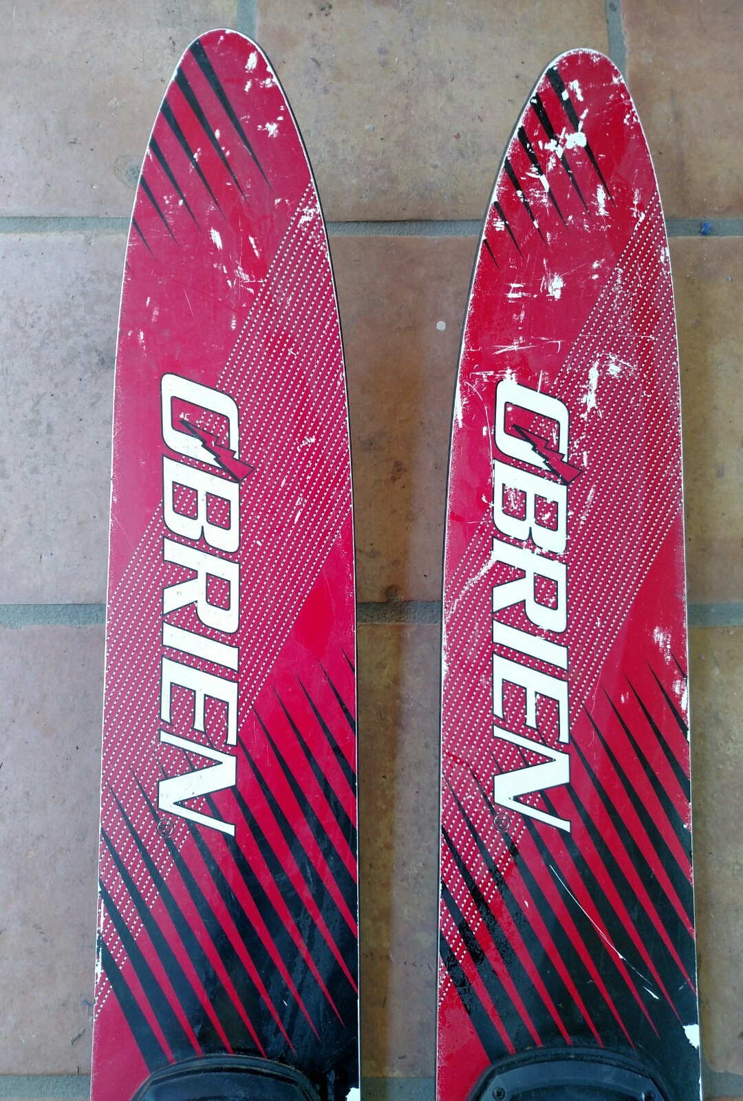 O'Brien freestyle 67" red slalom water skis made in the USA eBay