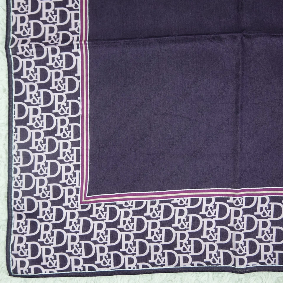 M933 PINKY DIANNE фиолетовый хлопок шарф шарфы карман квадратный 21» X 21» - Изображение 4 из 4