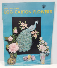 You Can Make Egg Carton Flowers-Peacock - Craft Course Book  H-190