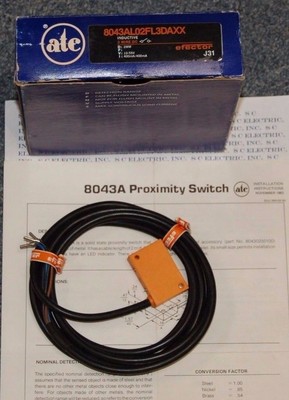 ATC Efector 8043AL02FL3DAXX Proximity Switch w/Cable
