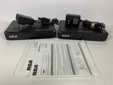 Lot of 2 - RCA Electric ATSC Analog DTV Converter Box Model DTA800B1 - NO REMOTE