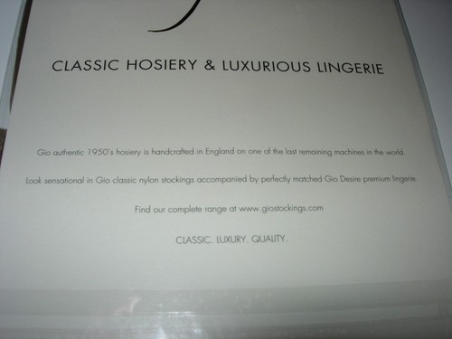 Gio Fully Fashioned Nylon Stockings (Chalreston Heel; Bronze; 9") - Picture 5 of 5