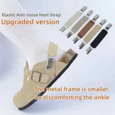New Elastic Shoes Heel Straps Bonds with Clip Clasp Tie Widen Belts Non-slip