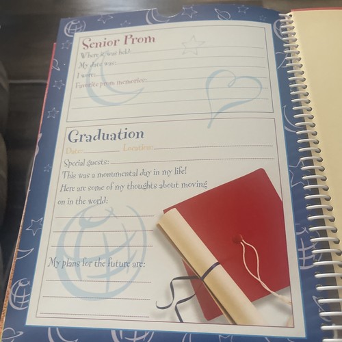 School Memories Keepsake Photo Album Scrapbook Preschool Through 12th Grade - Picture 10 of 11