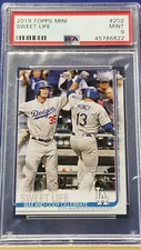 Cody Bellinger / Max Muncy Sweet Life - 2019 Topps On Demand Mini   PSA 9 