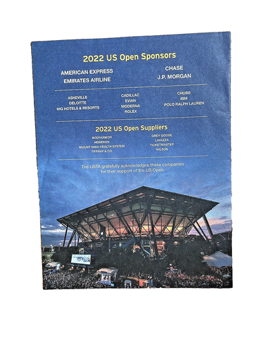 SERENA WILLIAMS FINAL MATCH OFFICIAL 2022 US OPEN DAILY PROGRAM 9/2/2022 - Picture 2 of 17