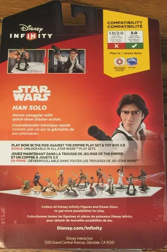 Disney Infinity Star Wars Han Solo Figure 3.0 Edition NEW - Imagen 3 de 3