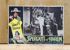 SPERDUTI NELL'HAREM fotobusta poster Bud Abbott Lou Costello Lost in a C91
