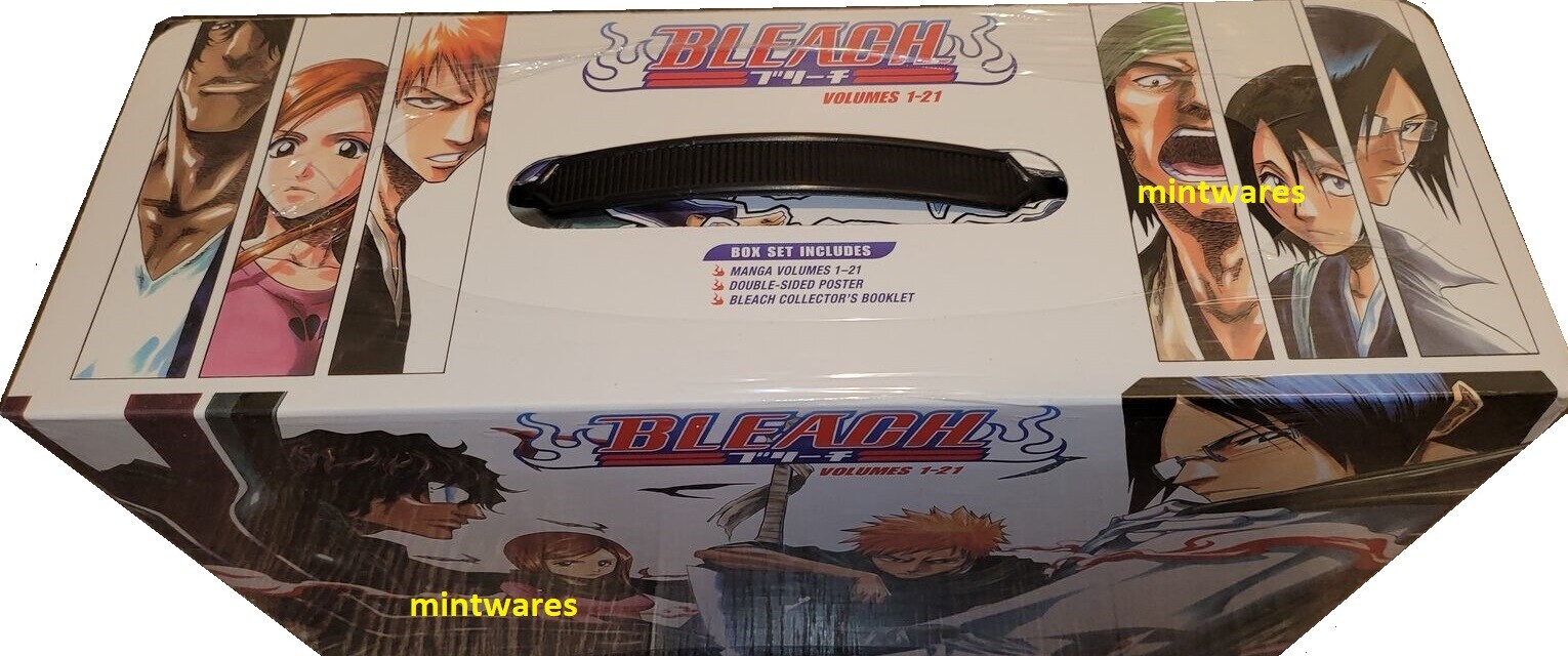 Bleach Manga Box Set 1 Volumes 121 English Tite Kubo + Poster