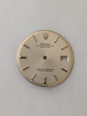 ROLEX OP DATEJUST DIAL FOR 36mm 1601 FOR PARTS OR REPAIRS-FAIR CONDITION