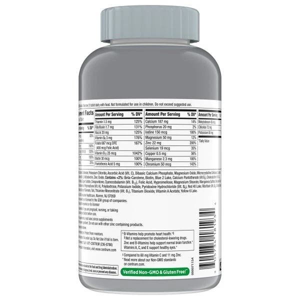 Centrum Silver Adults 50+ Multivitamin, 325 Tablets - Free Shipping! - Image 4 of 4