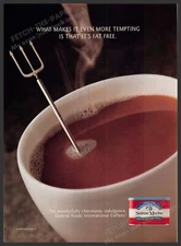 Suisse Mocha 1990s Magazine Print Advertisement 1998 Devil Trident Stirrer