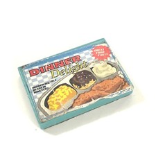 Barbie TYCO Kitchen Littles Miniature Dinner Delight TV Food Grocery Store