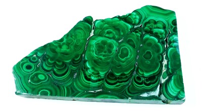 577 CT NATURAL FLOWER PLUME MALACHITE POLISH SLAB TILE UNTREATED GEMSTONE MJ-85